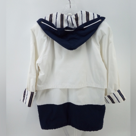 Nautical White and Navy Women's Jacket - Picture 5 of 14